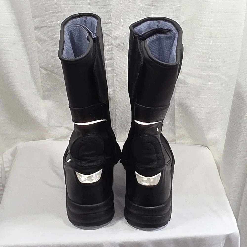 Joe Rocket Dry-Tech Waterproof Motorcycle Boots Mens 12 Black Leather Meteor